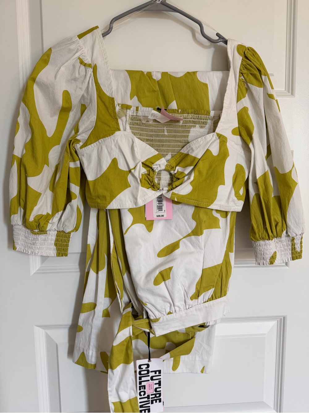 Future Collective Olive & White Printed Pantsuit